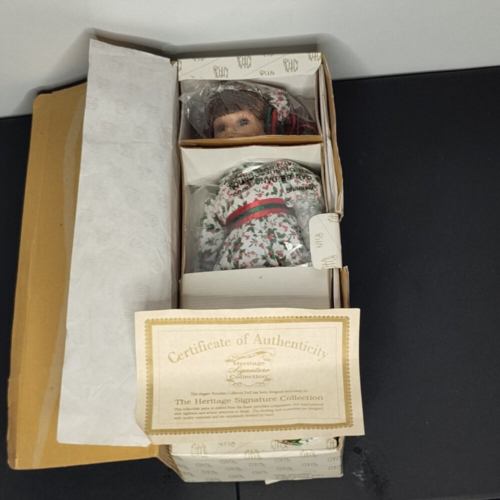 Heritage Signature Collection 16" Porcelain Doll "Holly" (Doll Still Sealed)